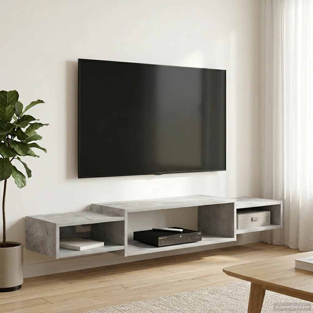 Mueble de TV Montado en la Pared Montada en la pared