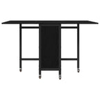 Mesa de comedor plegable con ruedas 130 x 80 x 76,5 cm