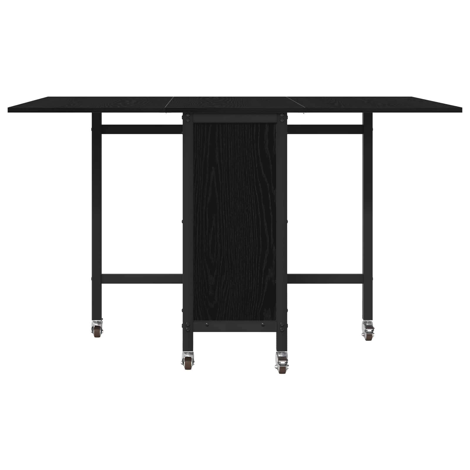 Mesa de comedor plegable con ruedas 130 x 80 x 76,5 cm