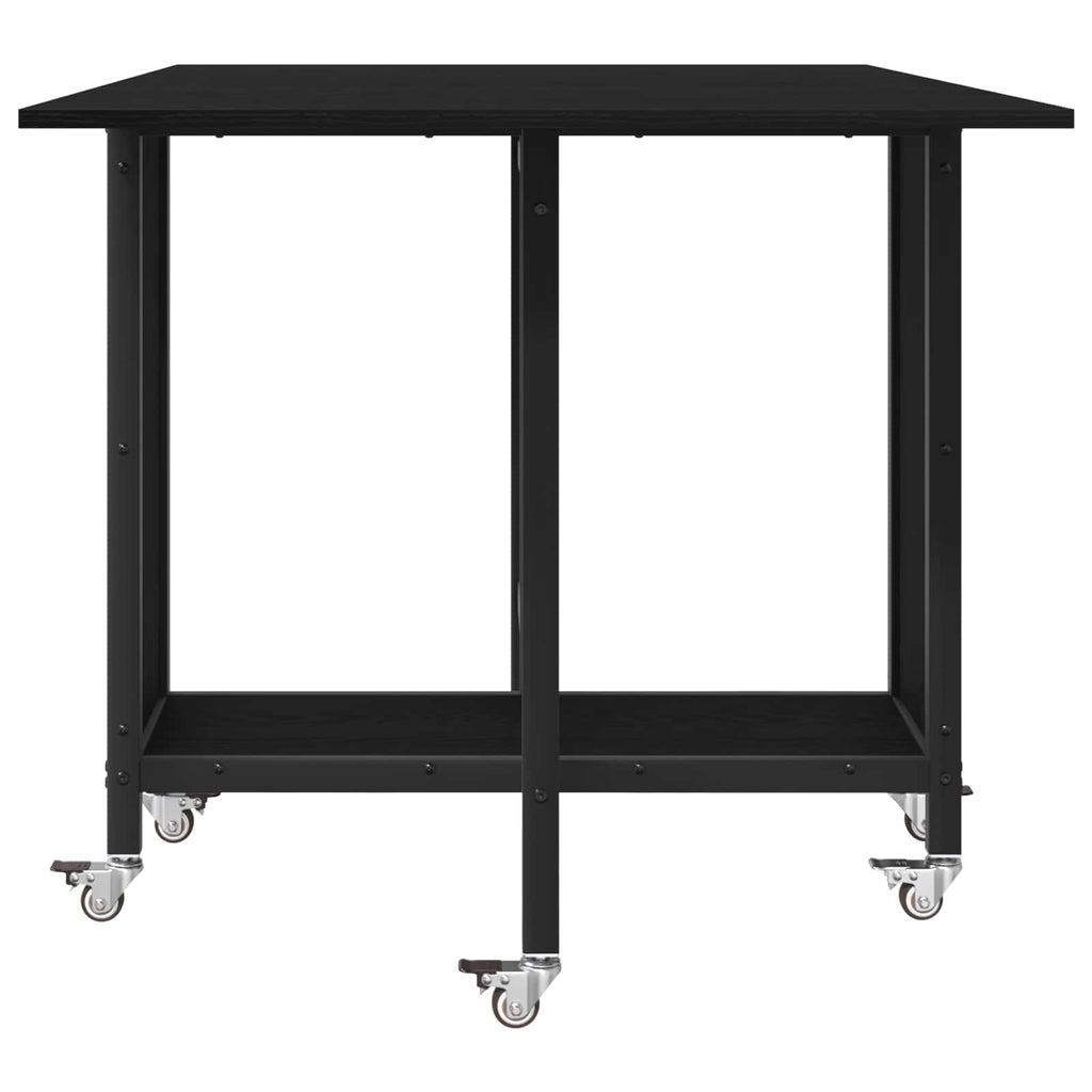 Mesa de comedor plegable con ruedas 130 x 80 x 76,5 cm