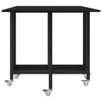 Mesa de comedor plegable con ruedas 130 x 80 x 76,5 cm