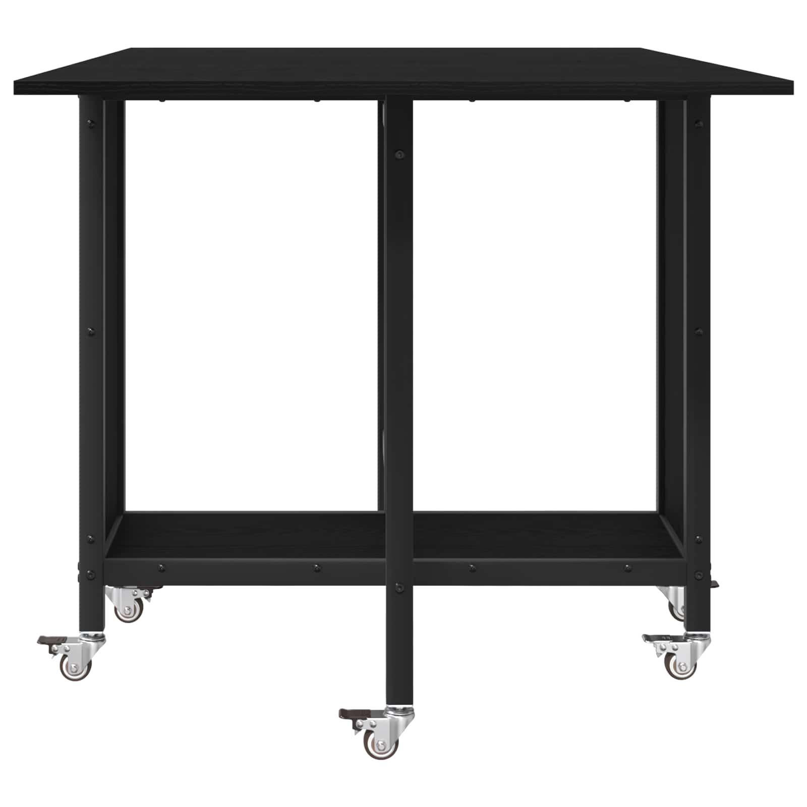 Mesa de comedor plegable con ruedas 130 x 80 x 76,5 cm