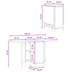Mesa de comedor 144 x 60 x 75 cm Madera de ingeniería