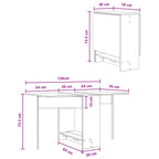 Mesa de comedor 138 x 70 x 73,5 cm Madera de ingeniería