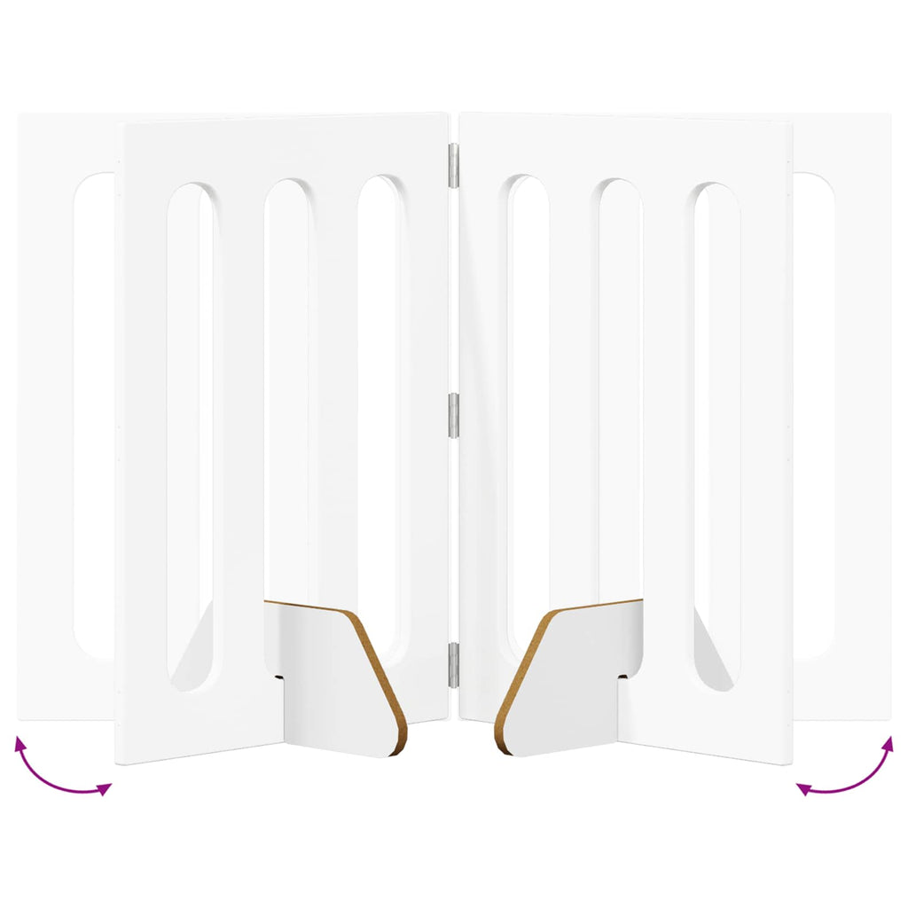 Valla plegable para mascotas 2 pcs 100,5 x 38 x 70 cm