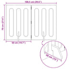 Valla plegable para mascotas 2 pcs 100,5 x 38 x 70 cm