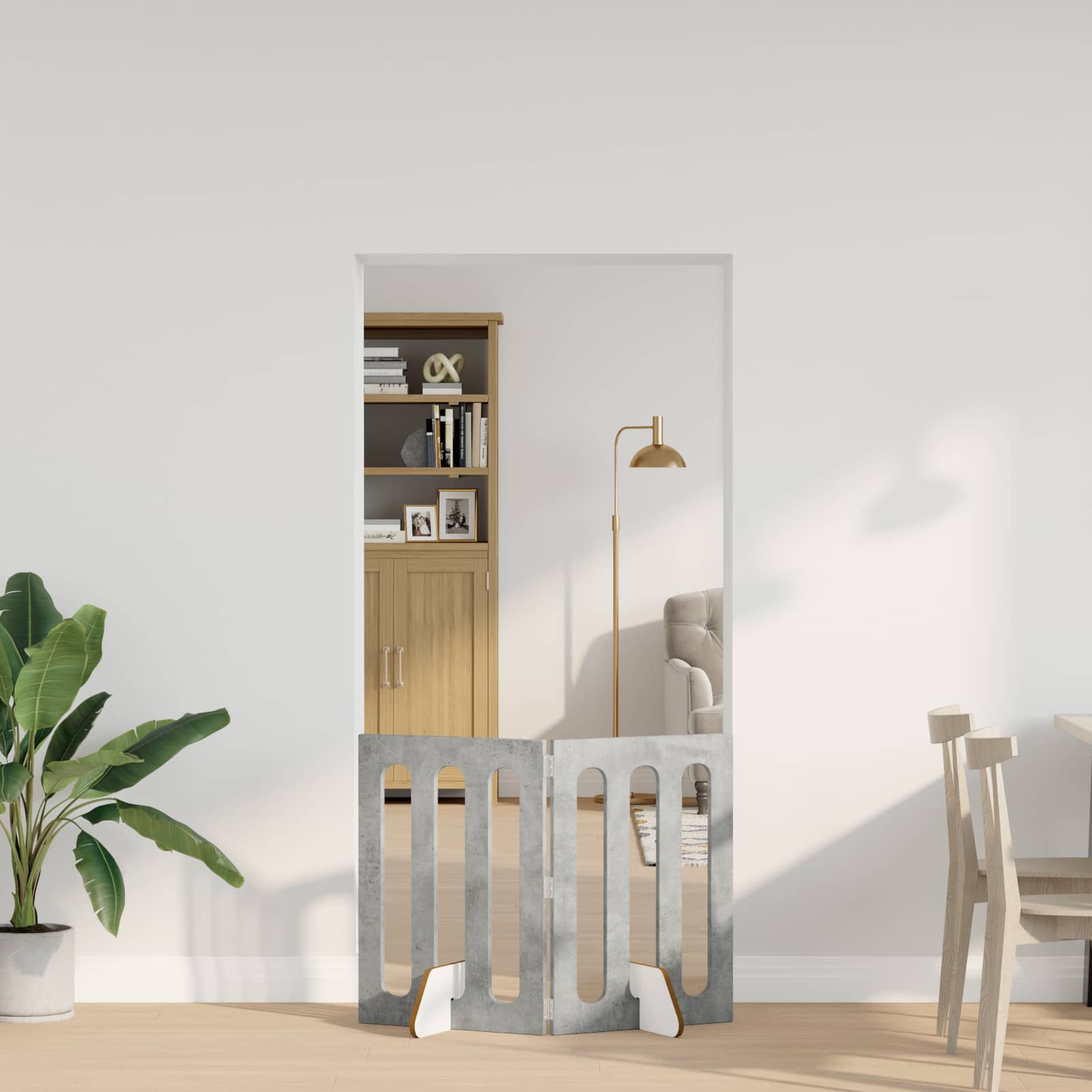 Valla plegable para mascotas 2 pcs 100,5 x 38 x 70 cm
