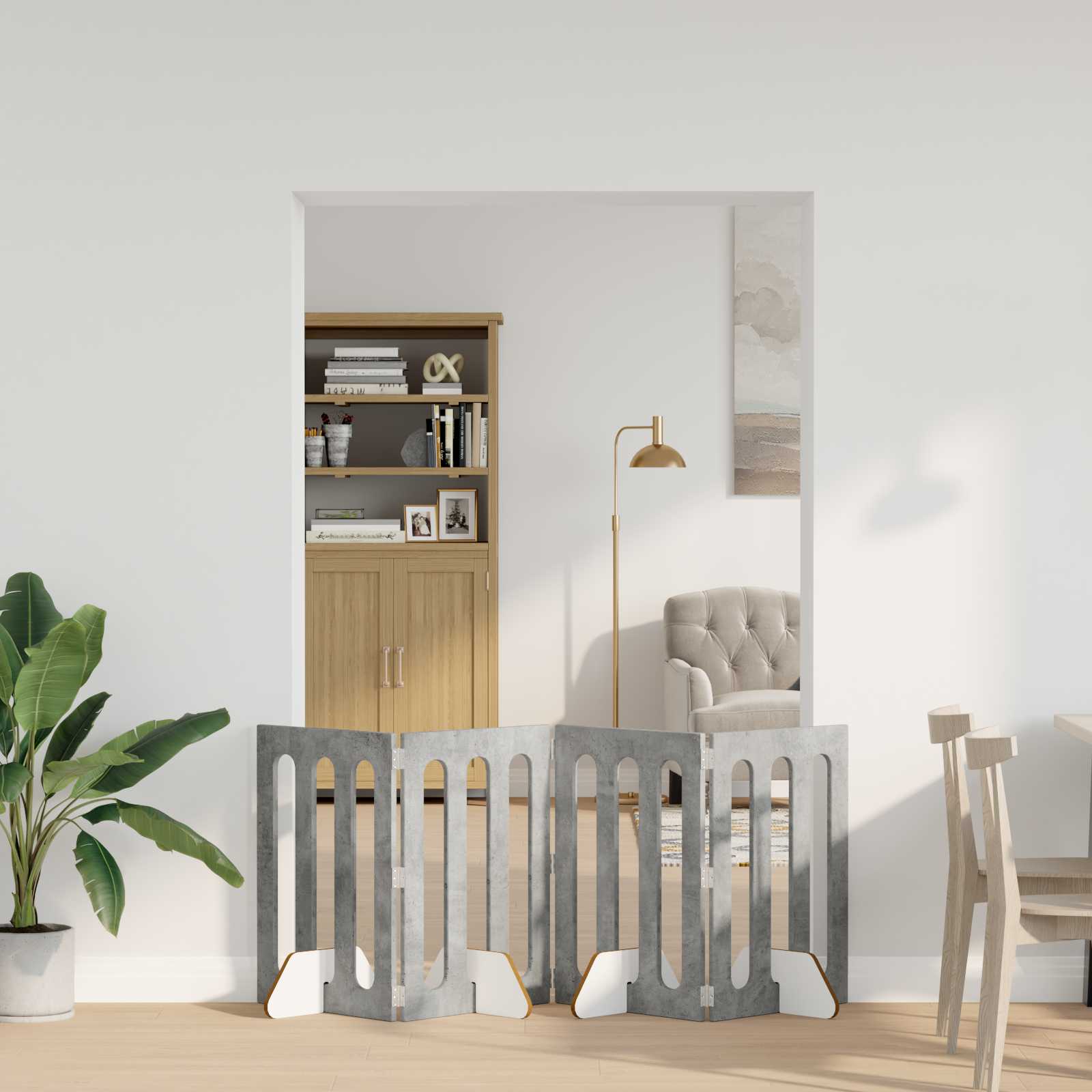 Valla plegable para mascotas 2 pcs 100,5 x 38 x 70 cm