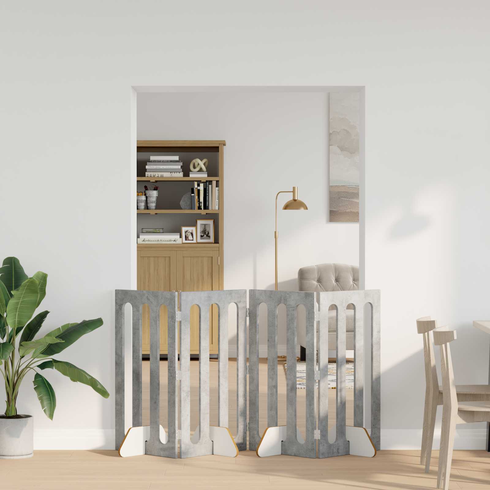 Valla plegable para mascotas 2 pcs 100,5 x 38 x 70 cm