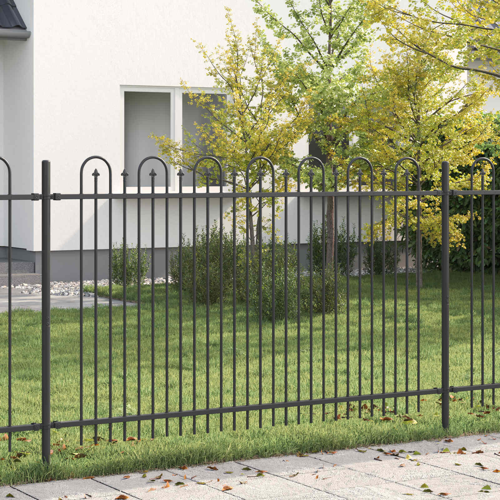 Valla en Arco de Púas DRONTEN Negro