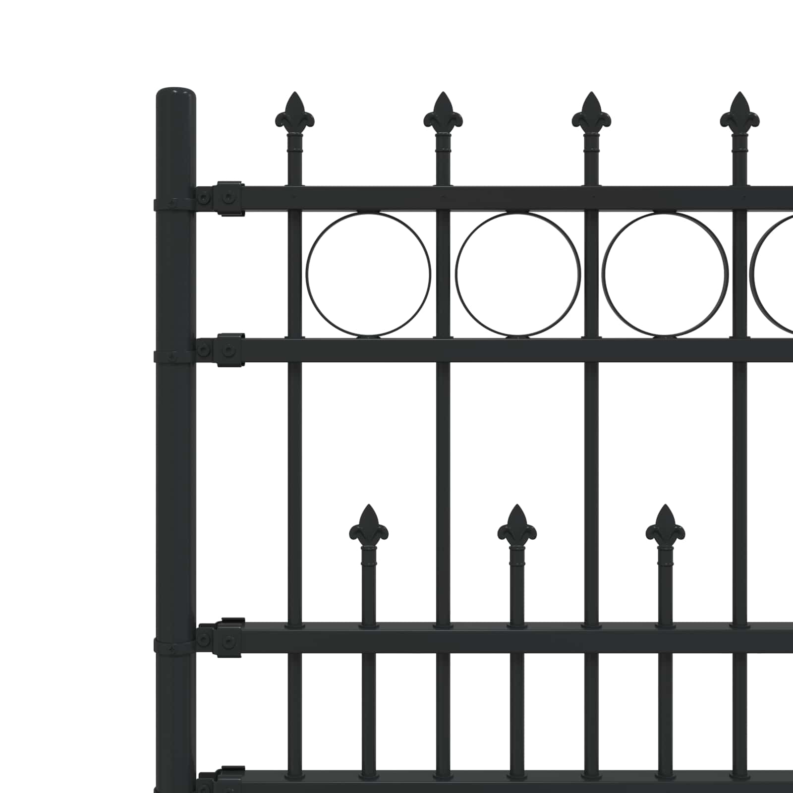 Cerca con Anillo de Pinchos HORST Negro