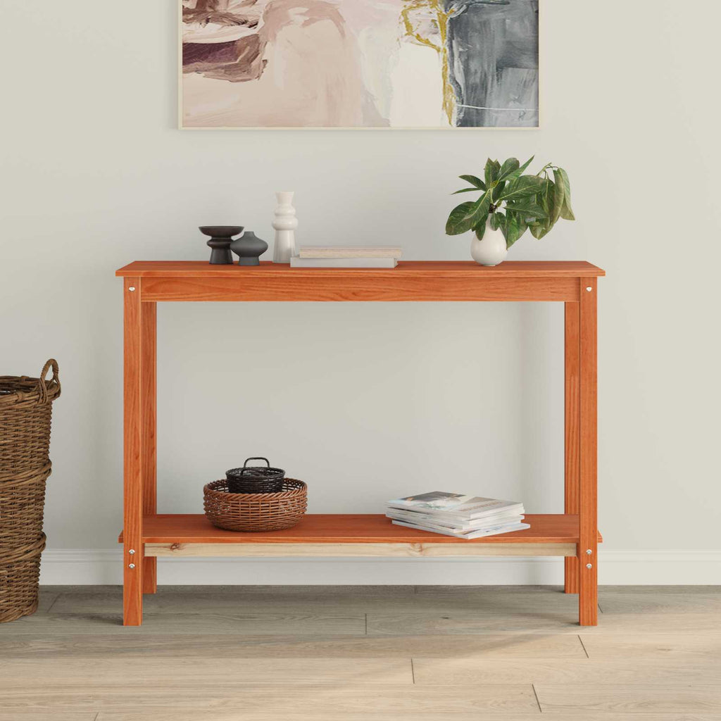 Mesa Consola Marrón Cera 110 x 40 x 80 cm Pino macizo