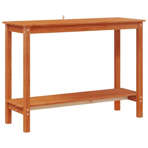 Brown Wax Console Table 110 x 40 x 80 cm Solid pine
