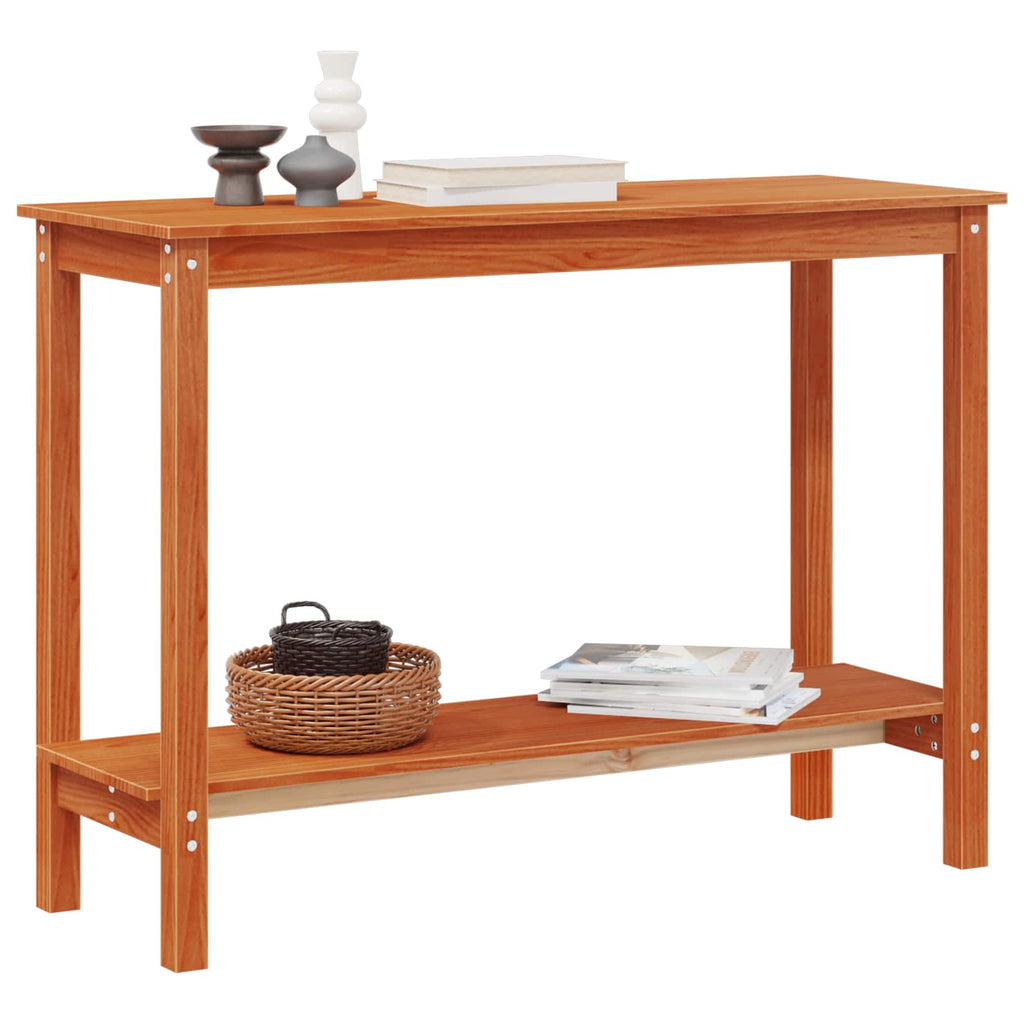 Mesa Consola Marrón Cera 110 x 40 x 80 cm Pino macizo
