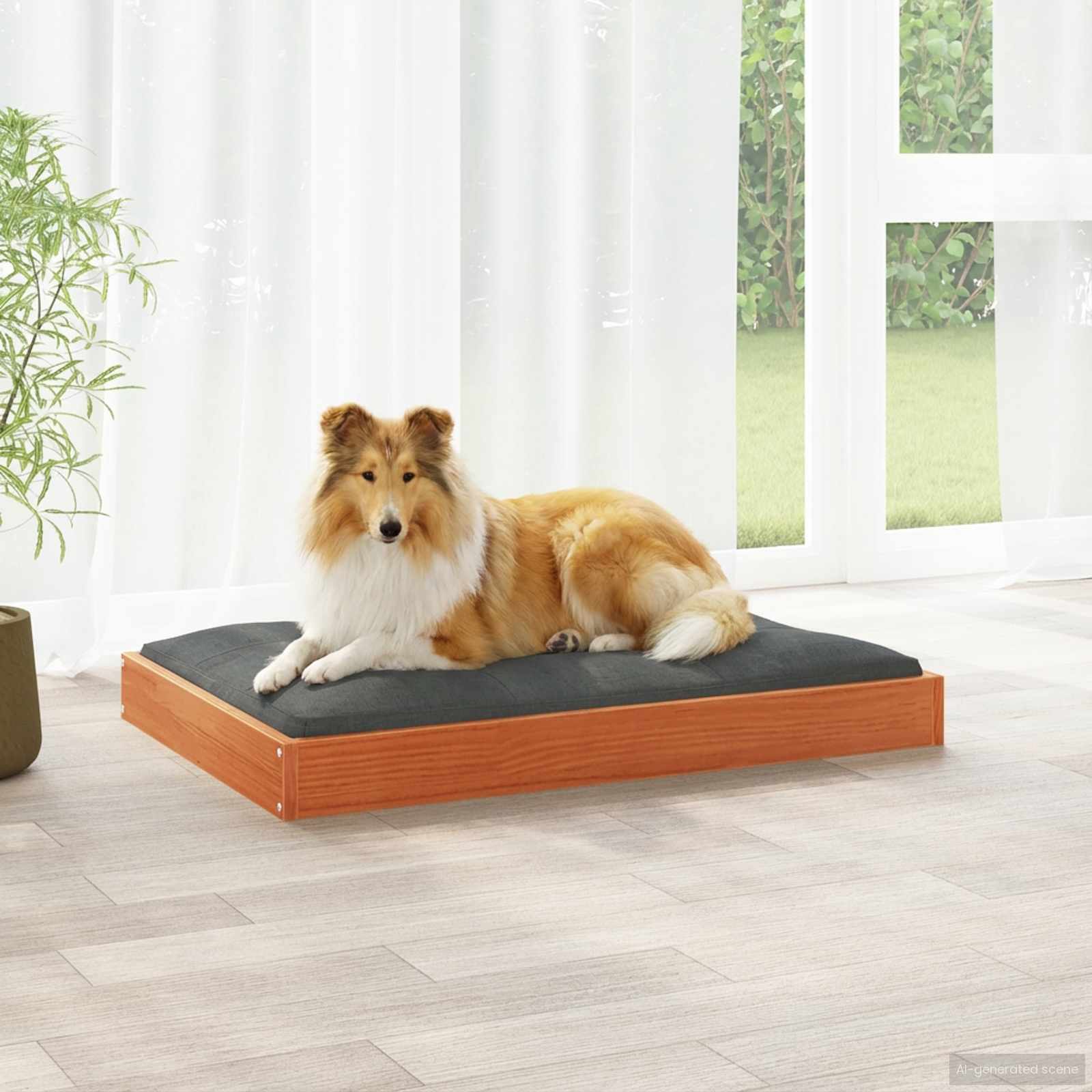 Cama para perro Marrón cera 51,5 x 44 x 9 cm