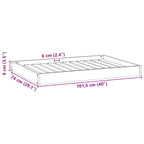 Cama para perro Marrón cera 101,5 x 74 x 9 cm