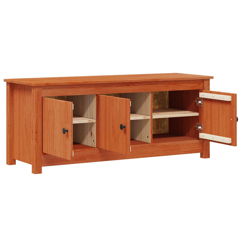 Armario Zapatero Marrón Cera 110 x 38 x 45,5 cm Pino macizo