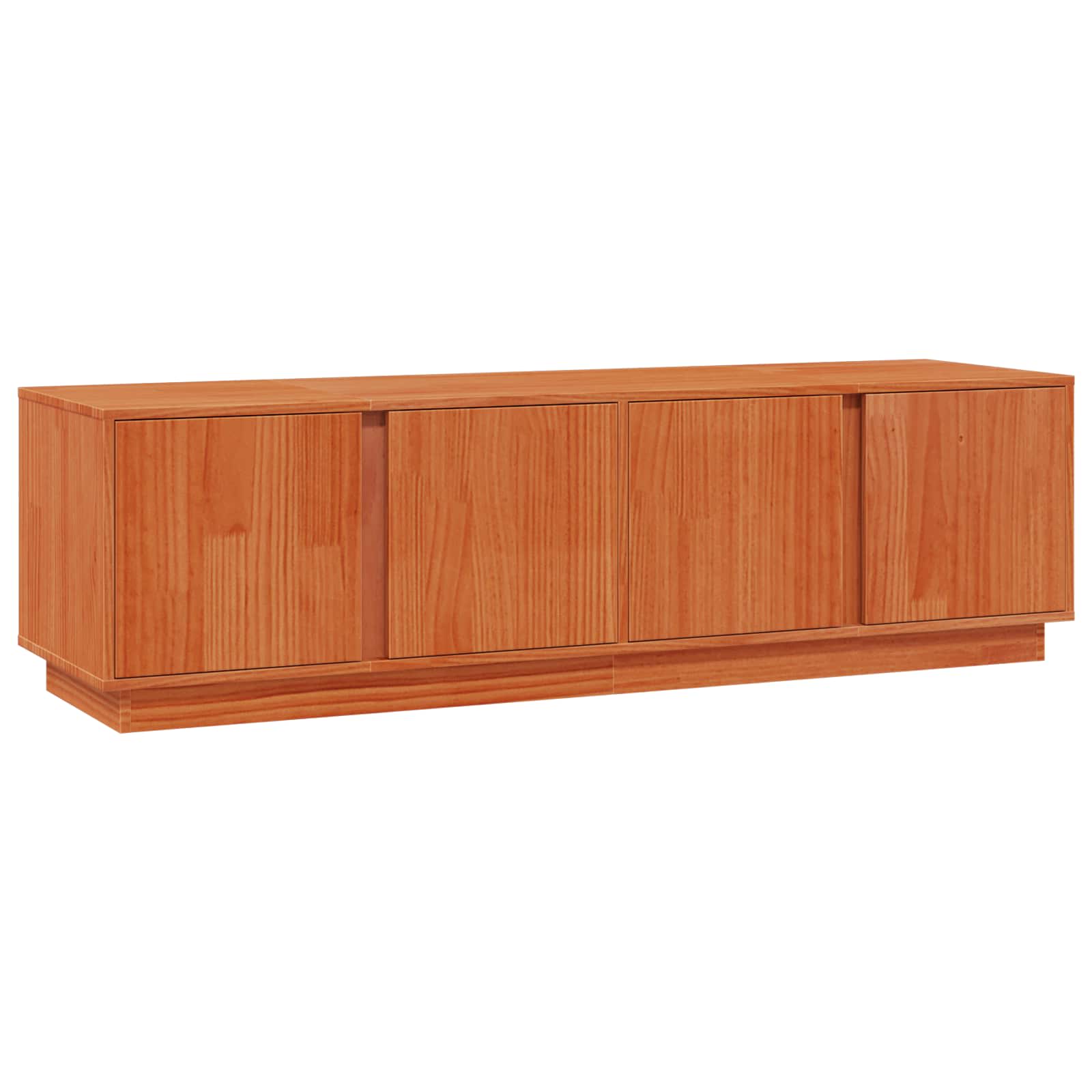 Mueble de TV Marrón Cera 140 x 40 x 40 cm Pino macizo