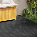 Piedra decorativa 6 pcs Negro 40,5 x 40,5 x 2 cm Goma