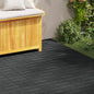 Decorative Stone 6 pcs Black 40.5 x 40.5 x 2 cm Rubber