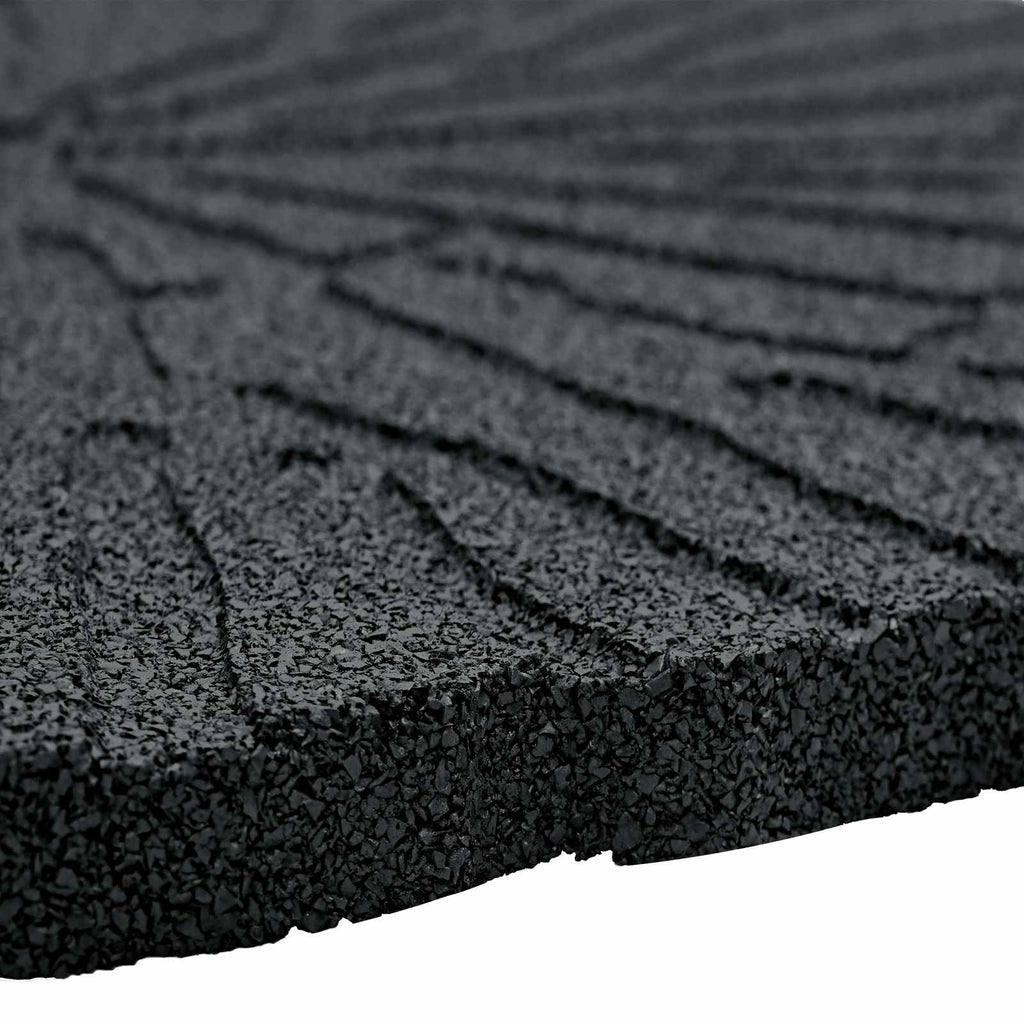 Piedra decorativa 6 pcs Negro Ø 45 x 1,8 cm Goma