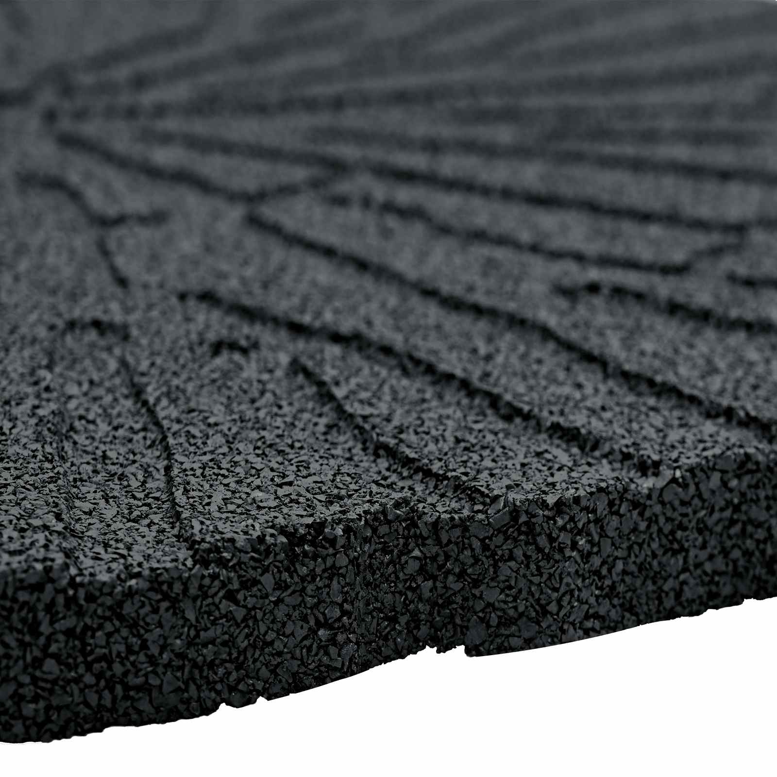 Piedra decorativa 6 pcs Negro Ø 45 x 1,8 cm Goma