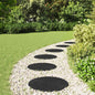 Decorative Stone 6 pcs Black Ø 45 x 1.8 cm Rubber