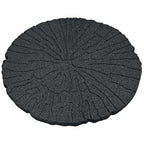 Piedra decorativa 6 pcs Negro Ø 45 x 1,8 cm Goma