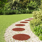 Decorative Stone 6 pcs Black Ø 45 x 1.8 cm Rubber