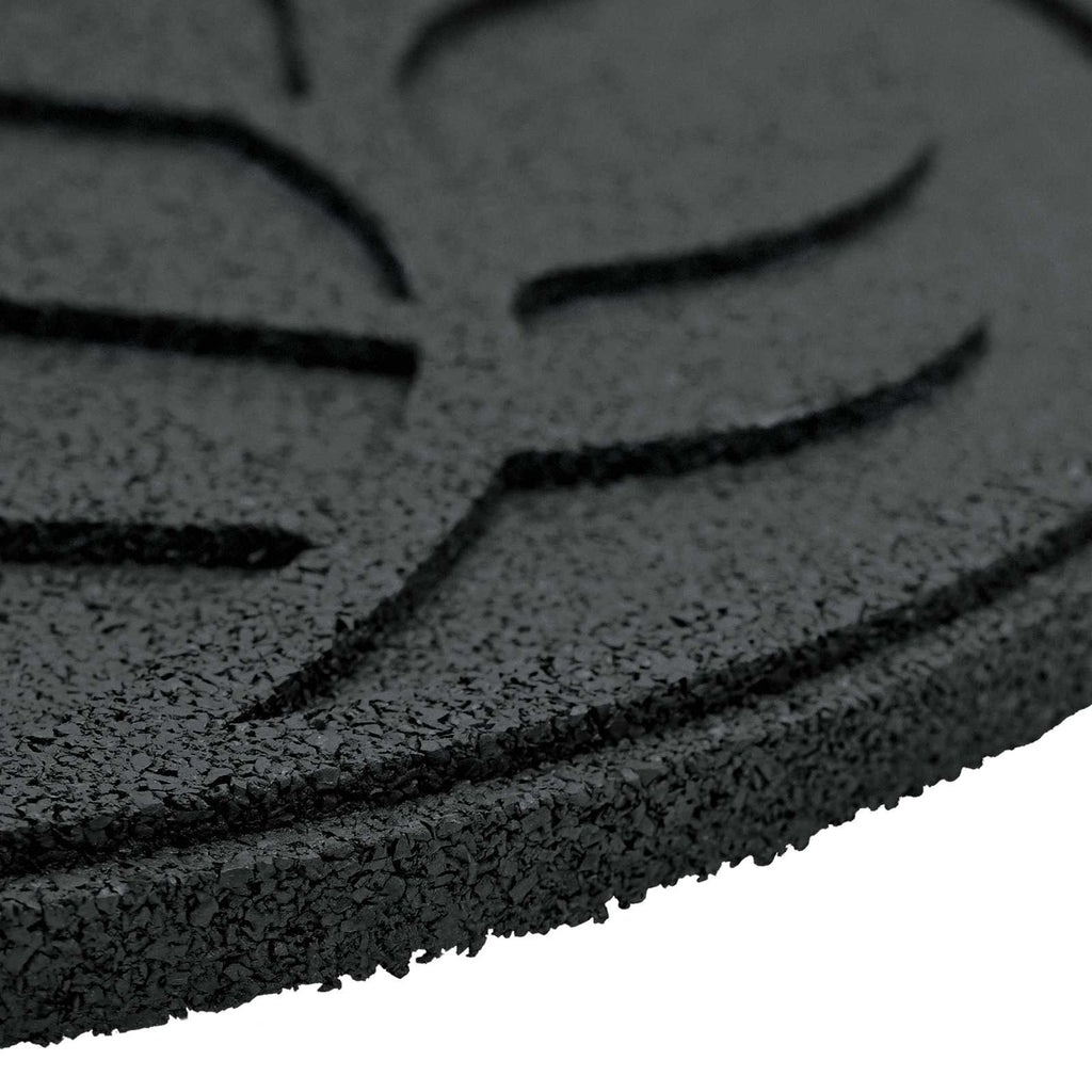 Piedra decorativa 6 pcs Negro Ø 44 x 2 cm Goma