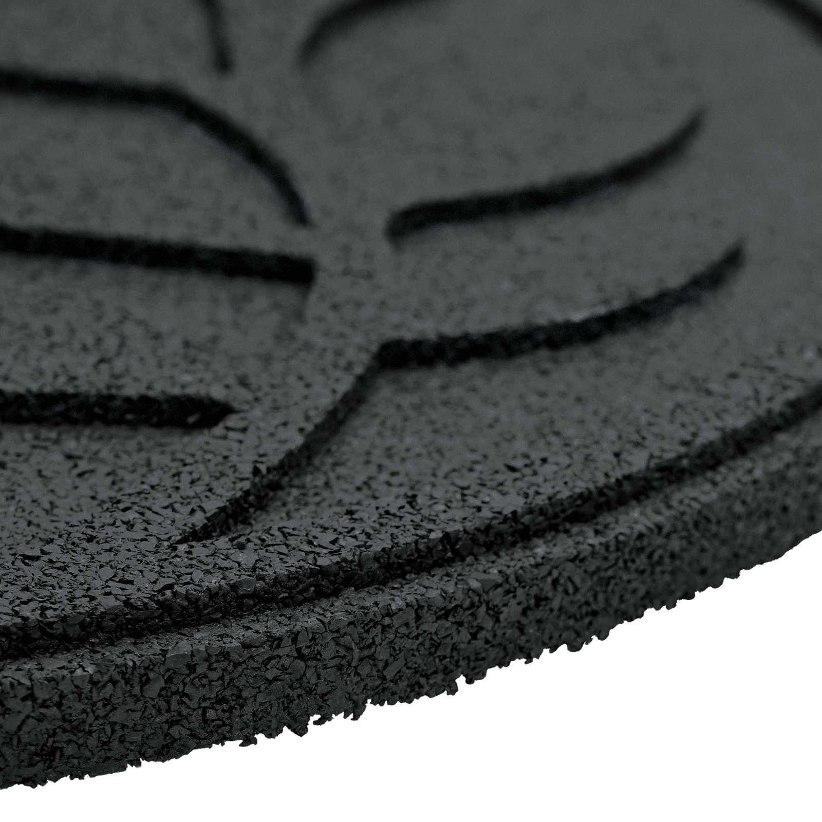 Piedra decorativa 6 pcs Negro Ø 44 x 2 cm Goma