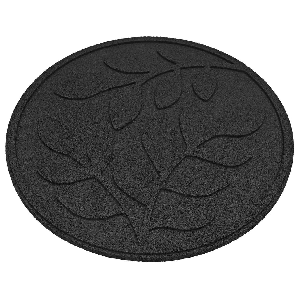 Piedra decorativa 6 pcs Negro Ø 44 x 2 cm Goma
