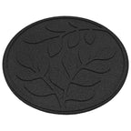 Piedra decorativa 6 pcs Negro Ø 44 x 2 cm Goma