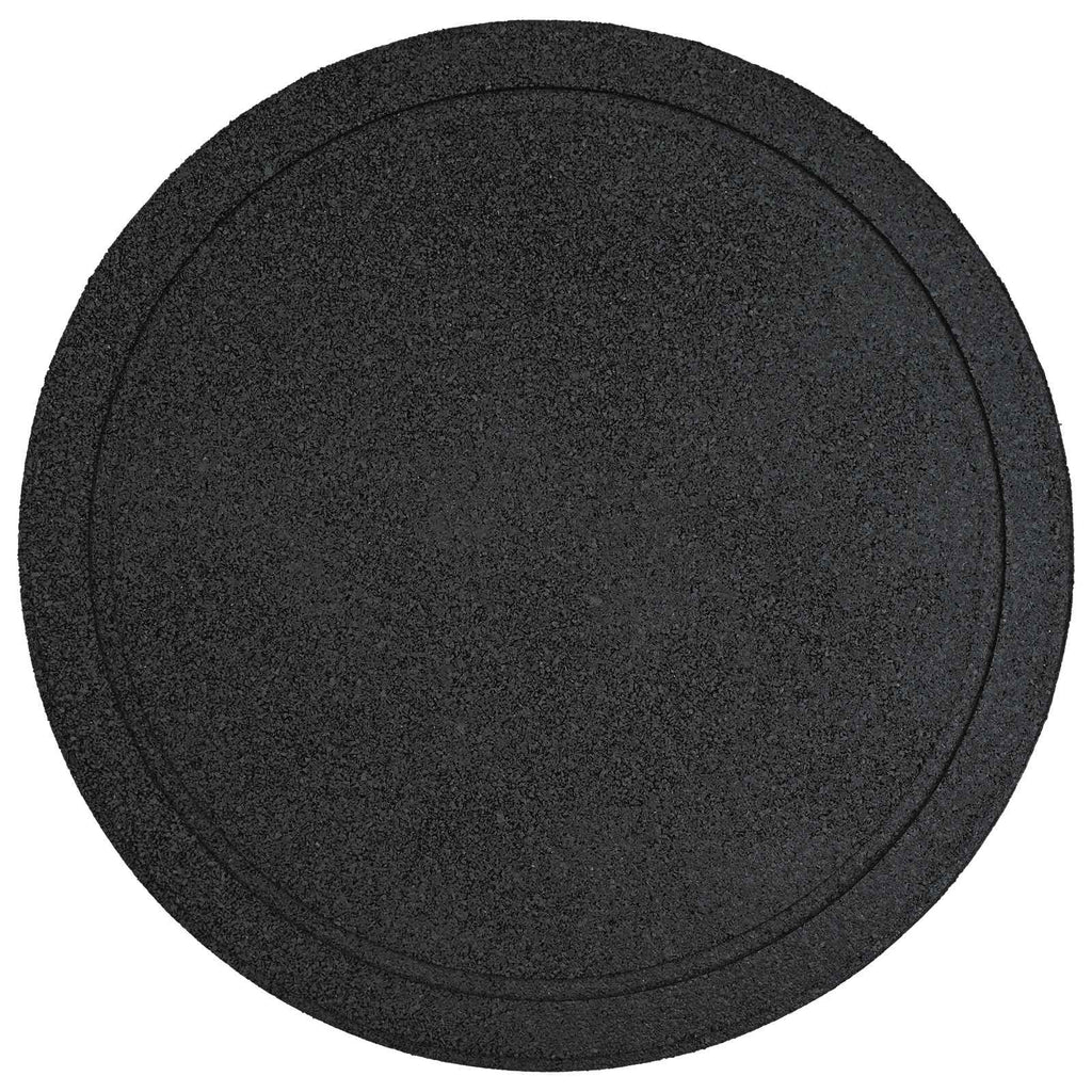 Piedra decorativa 6 pcs Negro Ø 44 x 2 cm Goma