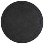 Piedra decorativa 6 pcs Negro Ø 44 x 2 cm Goma
