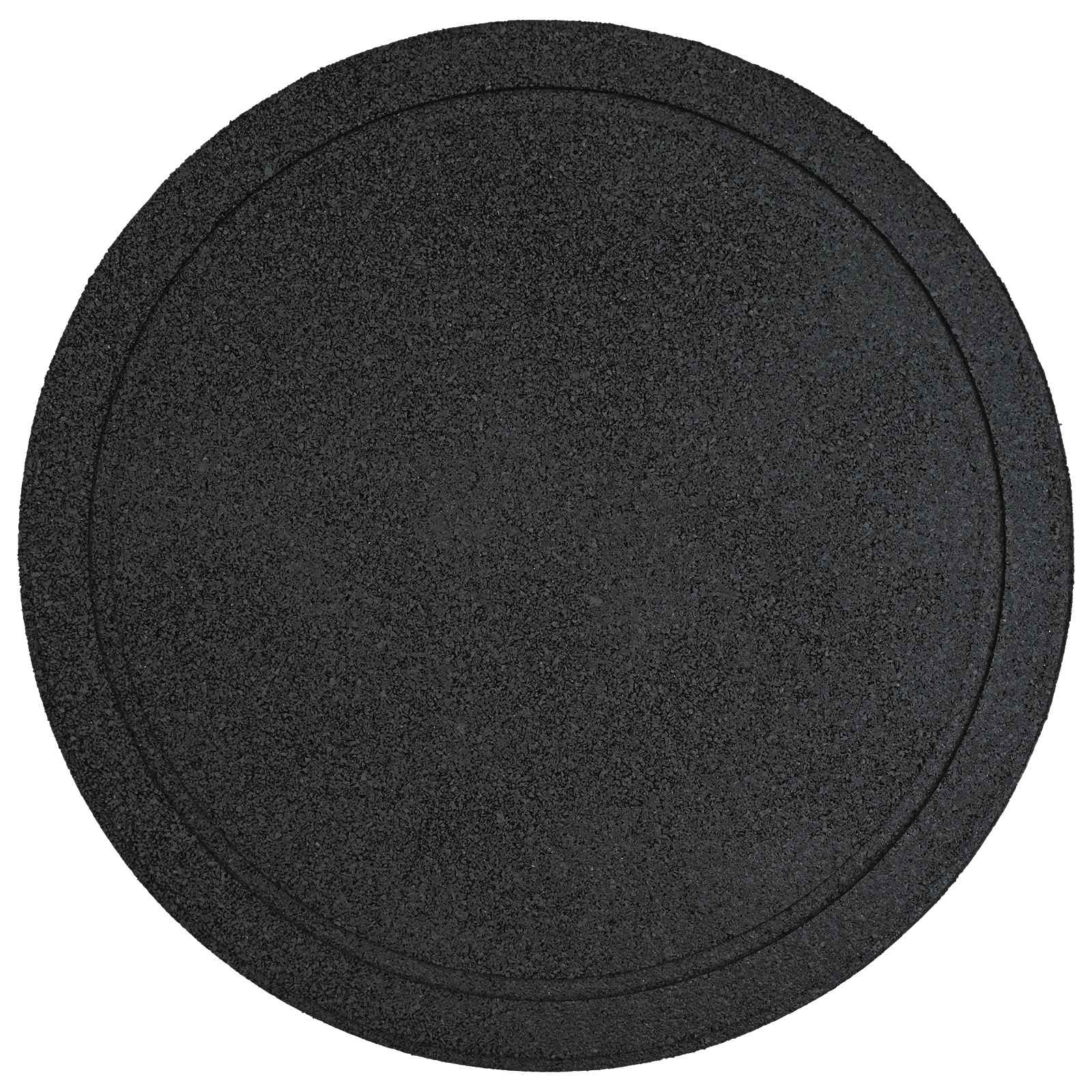 Piedra decorativa 6 pcs Negro Ø 44 x 2 cm Goma
