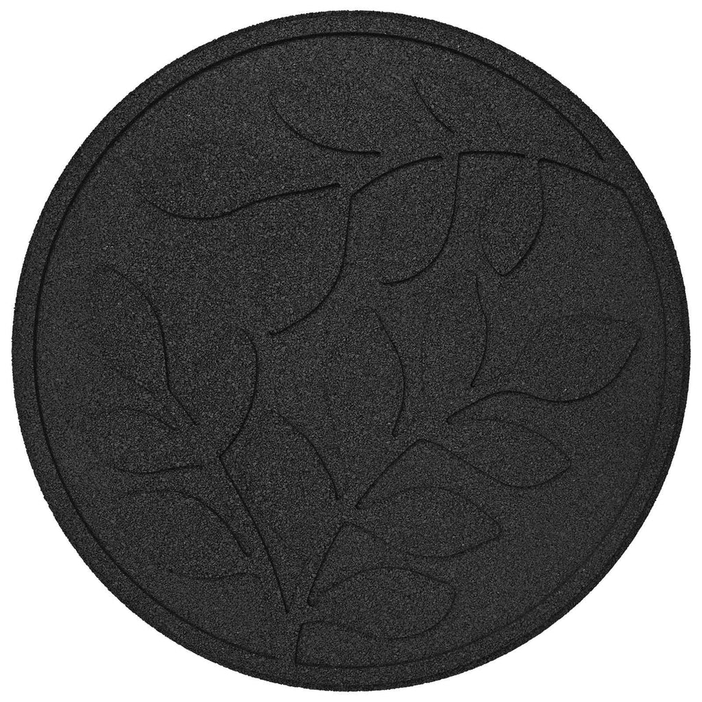 Piedra decorativa 6 pcs Negro Ø 44 x 2 cm Goma