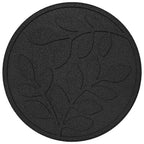 Piedra decorativa 6 pcs Negro Ø 44 x 2 cm Goma