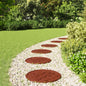 Decorative Stone 6 pcs Black Ø 44 x 2 cm Rubber