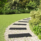 Piedra decorativa 6 pcs Negro 60,5 x 25 x 2 cm Goma