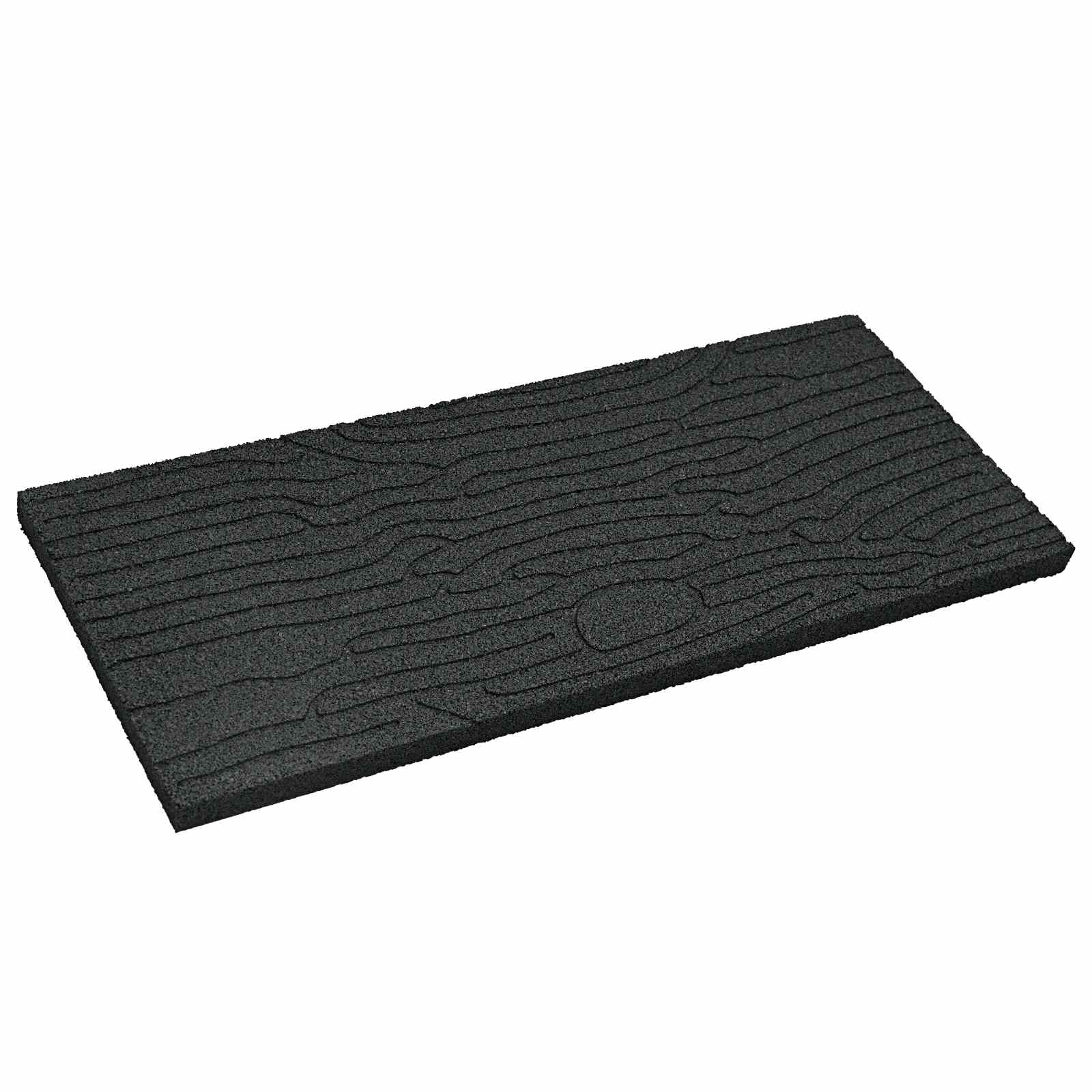 Piedra decorativa 6 pcs Negro 60,5 x 25 x 2 cm Goma