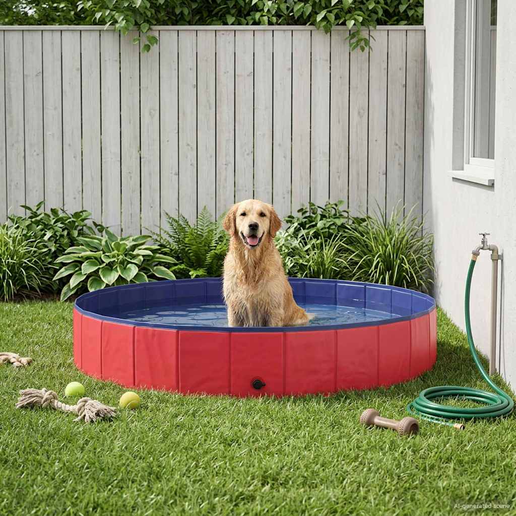 Piscina para Perros Azul Ø200 x 30 cm PVC Grueso