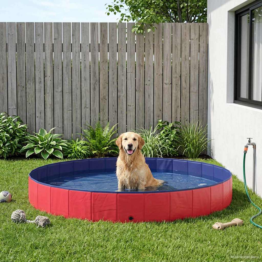 Piscina para Perros Azul Ø200 x 30 cm PVC Grueso
