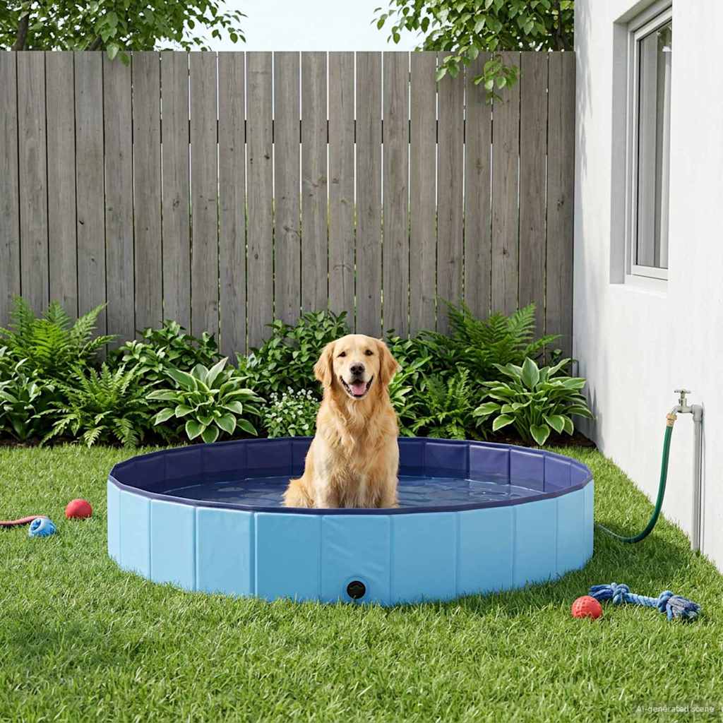 Piscina para Perros Azul Ø200 x 30 cm PVC Grueso