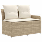 Juegos de muebles 4 pcs Beige y Crema Ratán sintético