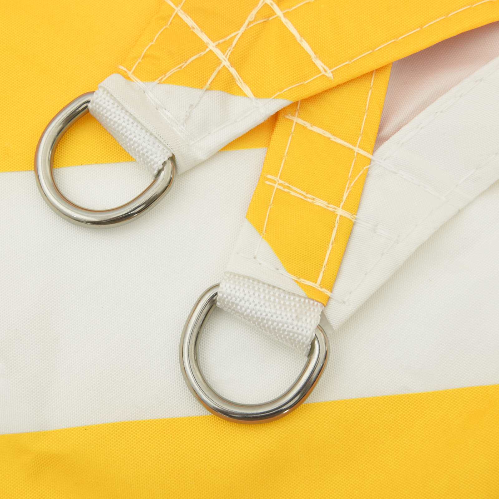 Toldo Vela de Sombra Amarillo y blanco 2 x 2 m
