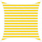 Toldo Vela de Sombra Amarillo y blanco 2 x 2 m