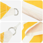 Toldo Vela de Sombra Amarillo y blanco 2 x 2 x 2 m