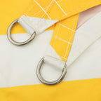Toldo Vela de Sombra Amarillo y blanco 2 x 2 x 2 m