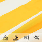 Toldo Vela de Sombra Amarillo y blanco 2 x 2 x 2 m